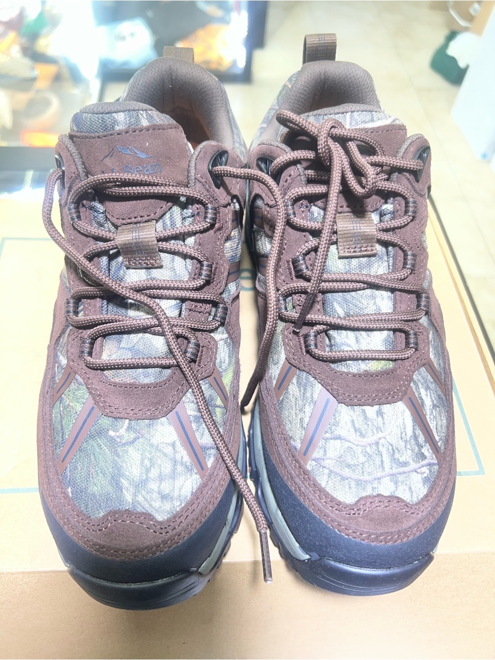 LL Bean Camo Waterproof Hiking Shoes
